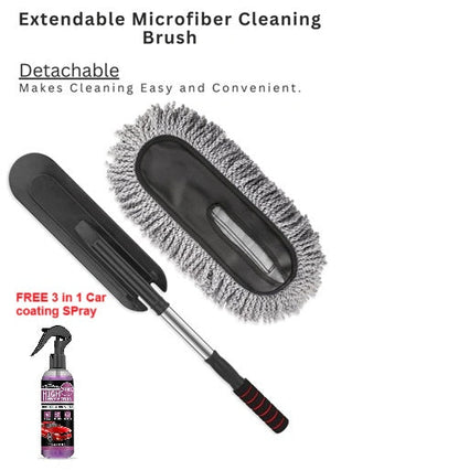 Buy Extendable Microfiber Car Cleaning Brush and Get Car Coating Spray Free